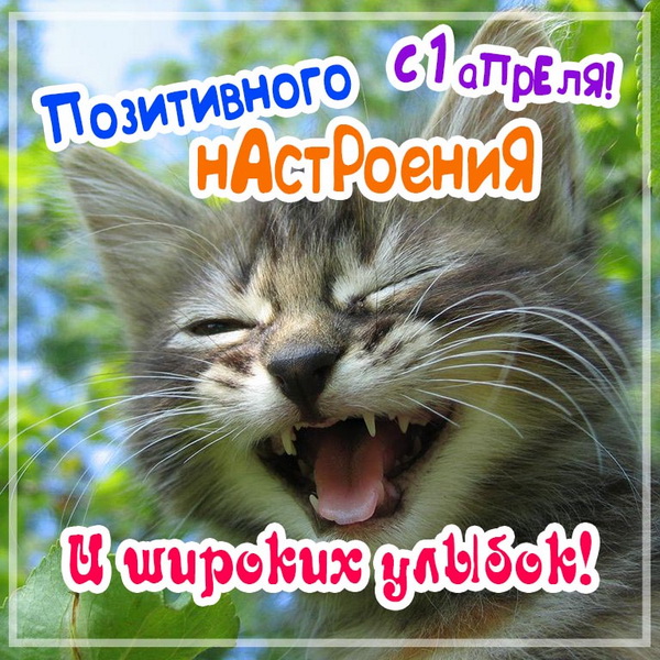 С 1 апреля - позитивного настроения